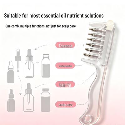 Liquid Guiding Scalp Massage Comb with Essential Oil for Hair Growth