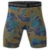 Men's Quick-Drying Camouflage Running Shorts - Moisture-Wicking, Breathable, Elastic Fitness Tights