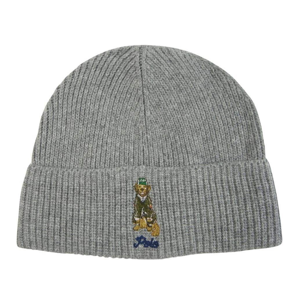 [Polo Ralph Lauren] Knit hat, knit cap, POLO Preppy Golden Retriever (JP, Alphabet, Free Size, Gray) [Product]