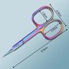 1Pcs Nail Cuticle Scissors Eyebrows/Eyelashes Mustache Multi-Purpose Cuticle Extra Fine Curved- Professional Manicure Scissors