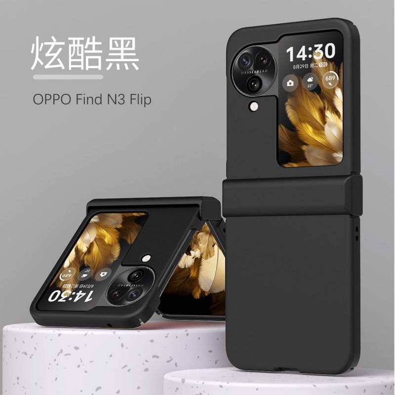 Full Coverage Shockproof Case OPPO Find N3 Flip Matte Macaron Colors PC Hard Shell With Magnetic Anti-Scratch Design