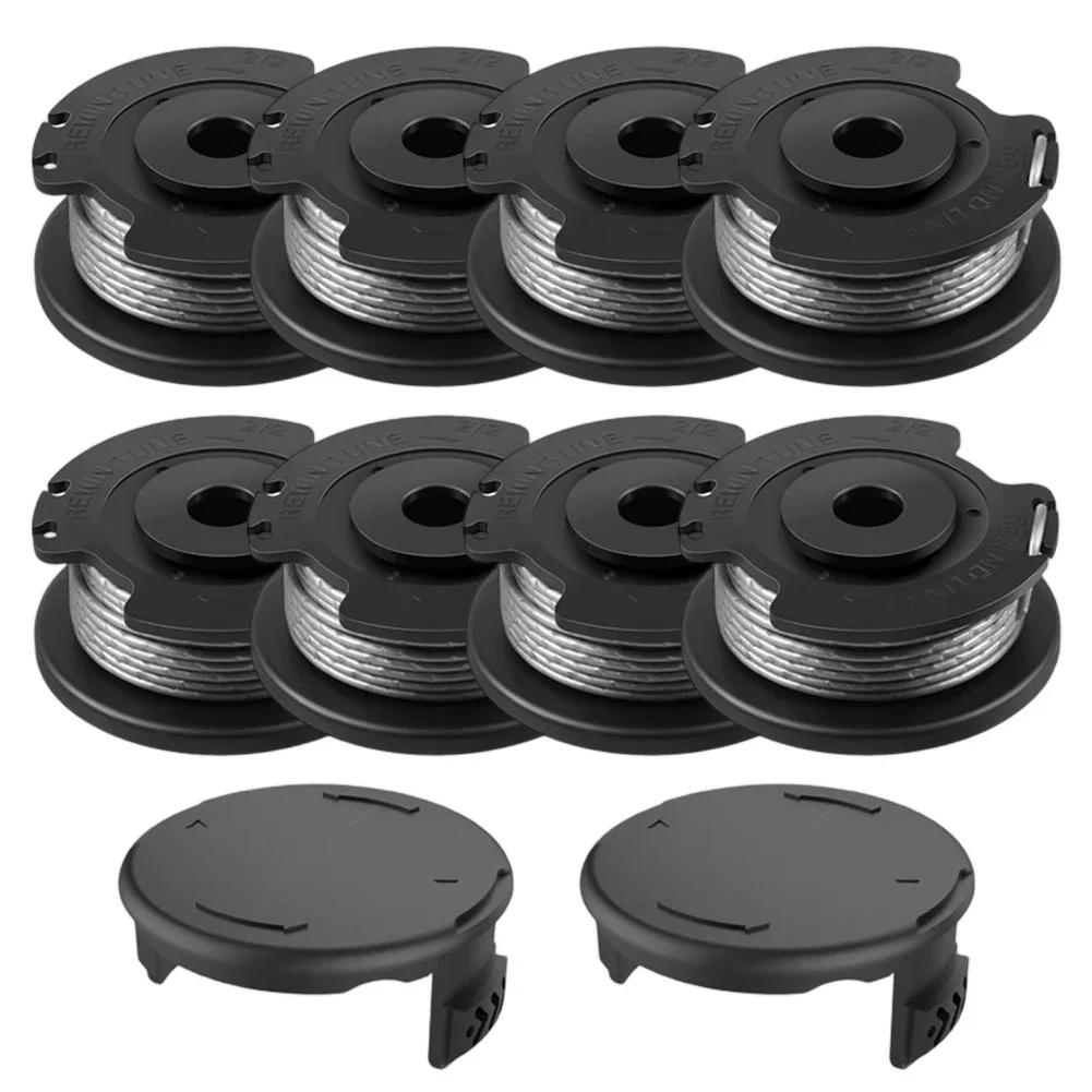 Replacement Spools & Protective Covers for Bosch Trimmers 8 Spools 2 Covers Compatible with ART 23 SL ART 26 SL