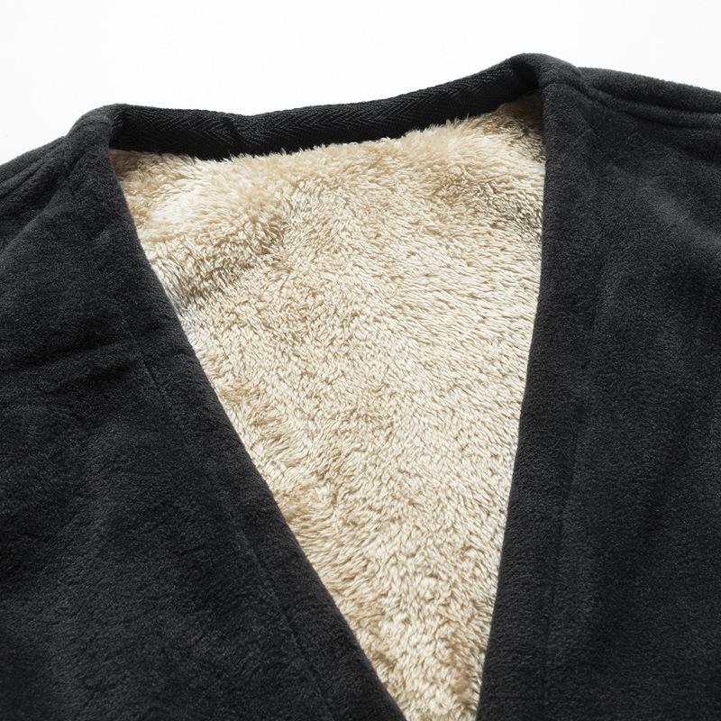 Herbst Und Winter Neue Trendy Einfarbig männer Weste Plus Samt Casual Große Größe Vielseitig Warme Liner Lose Weste für Männer M-6XL