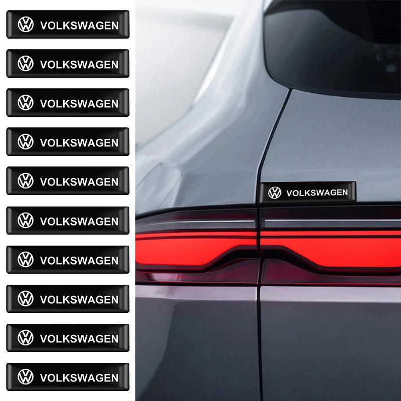 Pentru VOLKSWAGEN VW 10 Bucăți Styling Auto Insigne Autocolante 3D Epoxy Vinil Pentru Volkswagen B6 Jetta Touran VW GTI Golf Passat Embleme Auto
