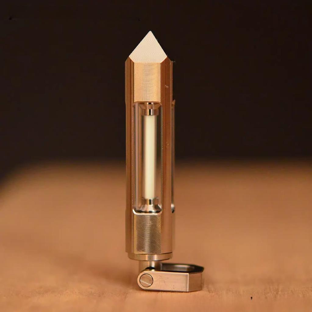 Titanium Tritium Trachea Keychain Self-luminous 25-year Necklace Pendant Removable Nuclear Reactor Tip Design