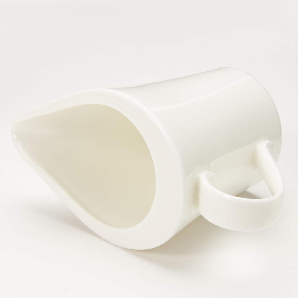 NARUMI Creamer, Flat Rim, White, 100cc, Made In Japan, 51030-4666