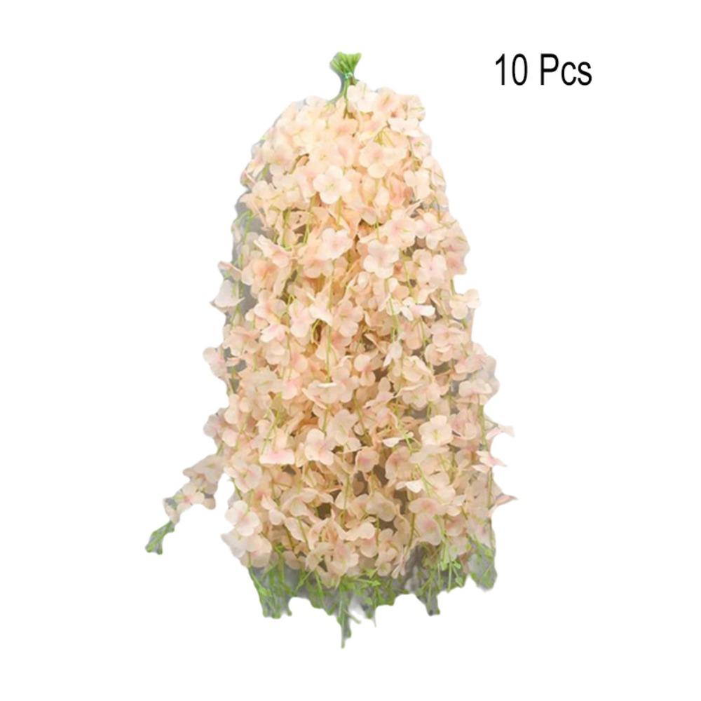 10PCS Bright Color Artificial Wisteria Hanging Flower Wisteria Flower Strips  Ceiling
