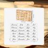 1 Box of Decorative Patterned Wooden Stamps for Crafts