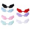 10Pcs Fabric Wing Charm Embossed Fabric Wing Appliques For Handmade Art Craft Home Decoration Clothing Sewing Craft
