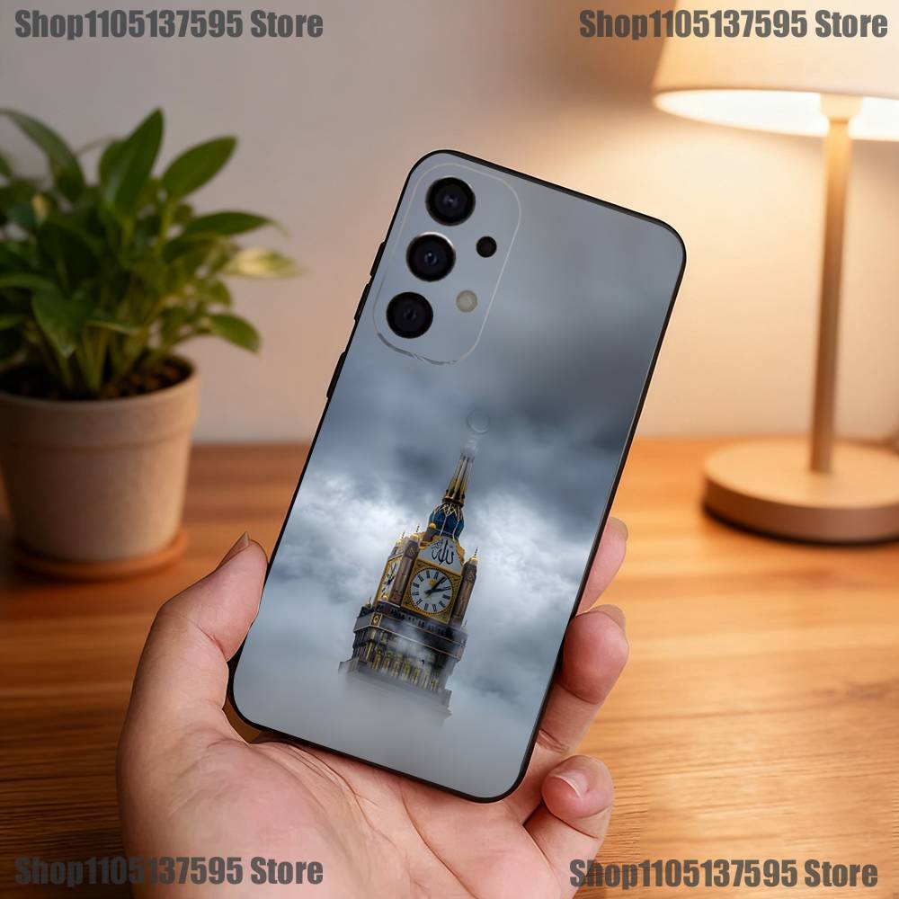 Moslem and kaaba Phone Case For Samsung S25,S24,S21,S22,S23,S30,Ultra,S20,Plus,Fe,Lite,5G Black Cover