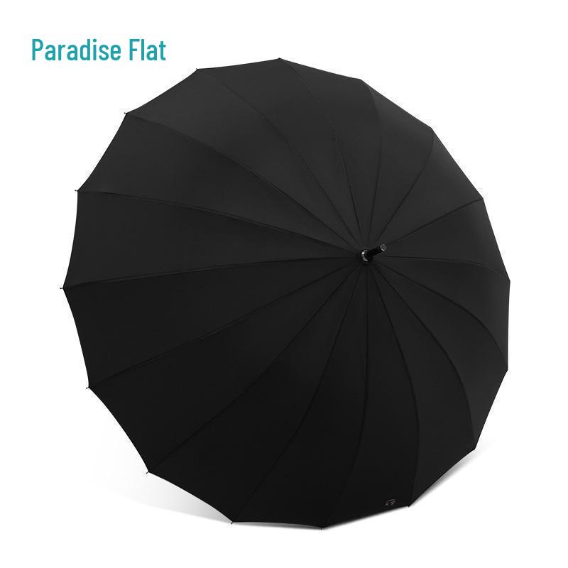 Paradise 16-Rib Extra Large Business Umbrella - Semi-Automatic, Double Person, Sun & Rain Protection with Long Handle