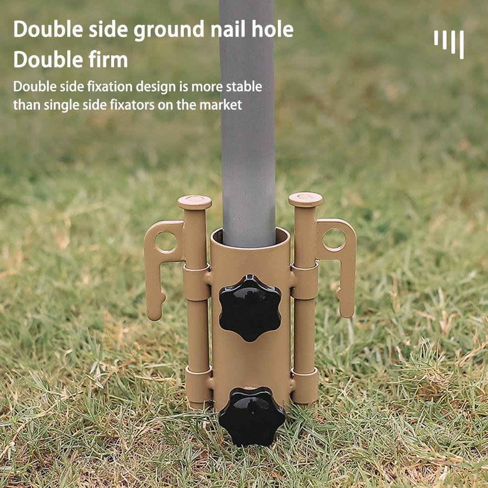 Awning Canopy Pole Fixing Pipe Ground Holder Colorful Windproof Adjustable Outdoor Camping Tent Accessories
