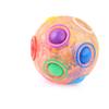 Magic Rainbow Puzzle Ball Speed Cube Ball Fun Stress Reliever Brain Teaser Color Matching 3D Puzzle Toy for Children Teen Adult