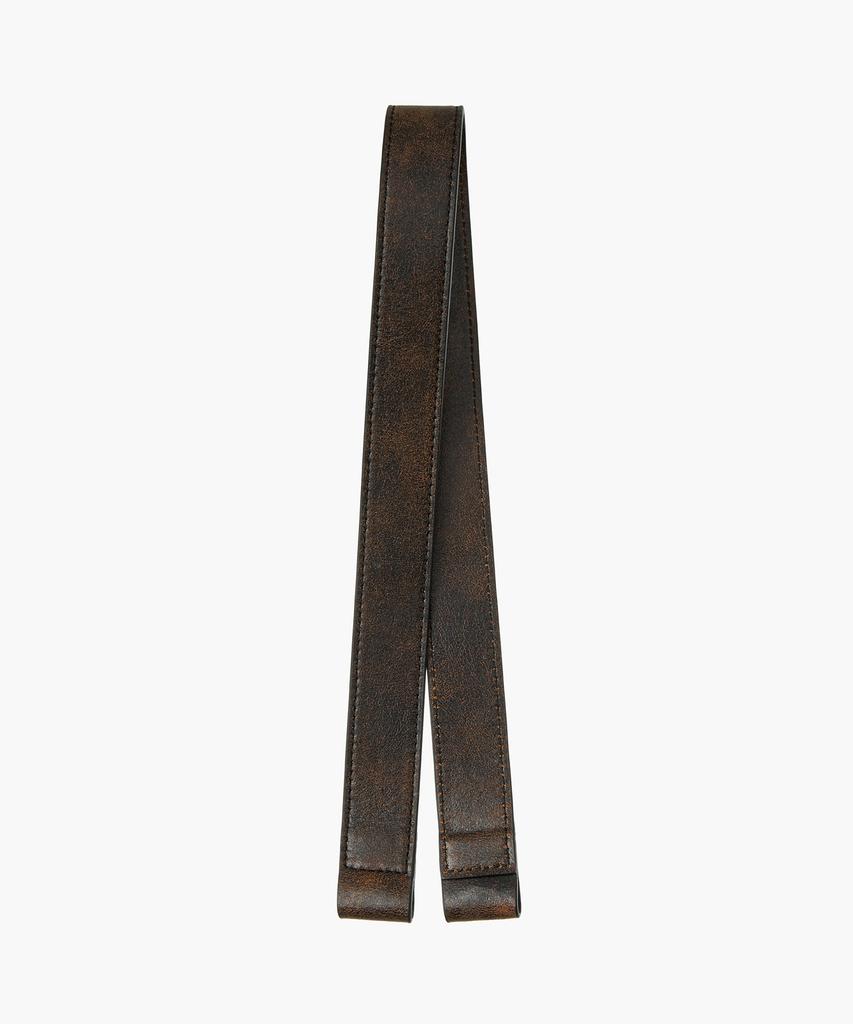 Margesherwood Dumpling Strap_Brown+Black Two Tone Cracked