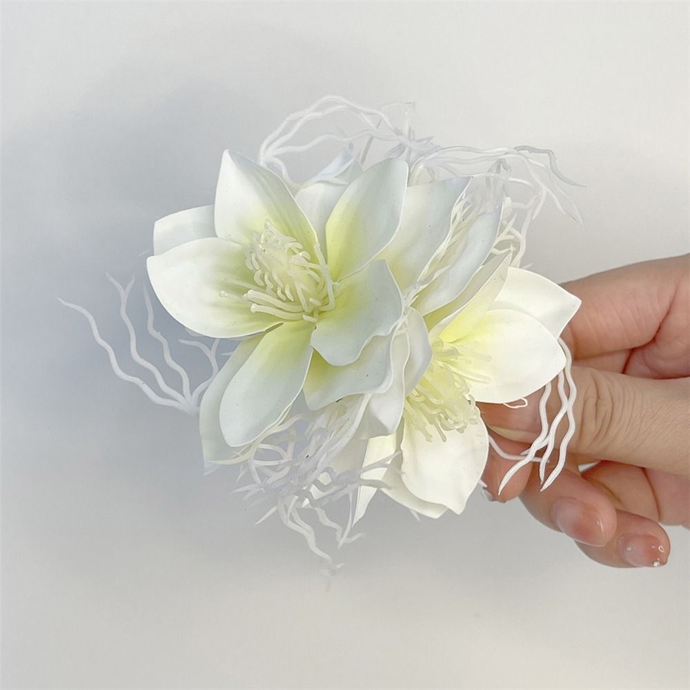Fairy Dragon's Beard Jasmine Hairpin Artificial Barrette Hairpiece  for Women Girls