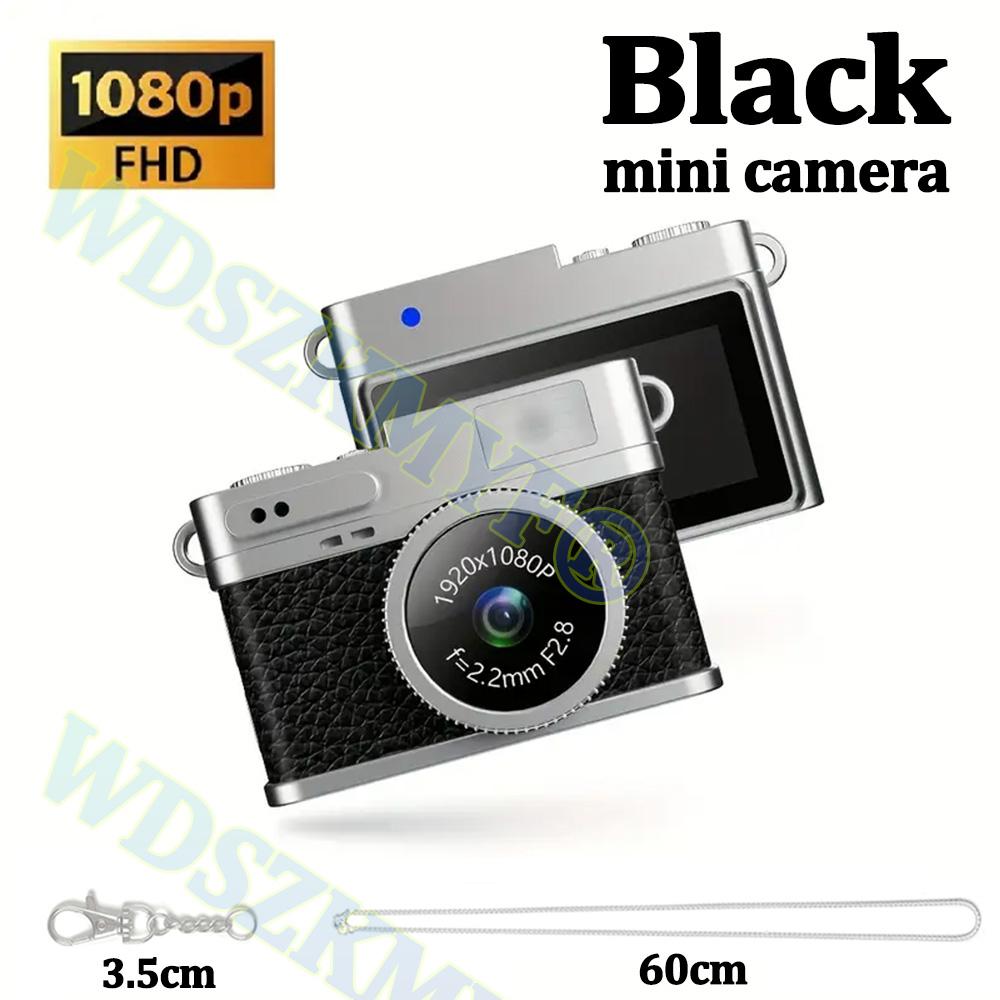 1080P Retro Digital Camera Pocket Video Recorder with 0.96-inch IPS Color Screen LED Flash Light Mini Camera for Photography