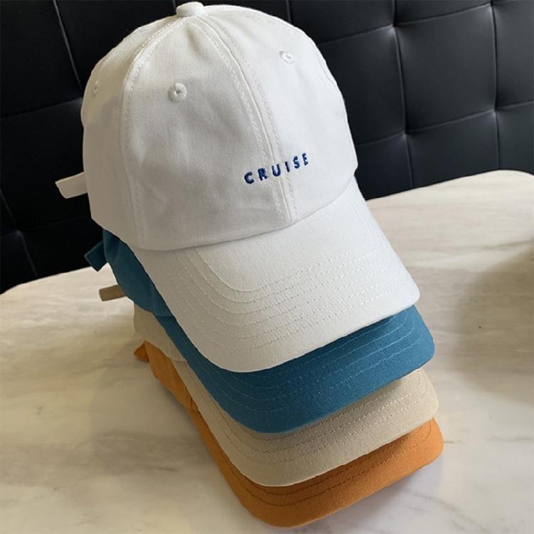 Trendy Baseball Hat With Embroidery Adjustable Strap Design Lightweight Polyester Unisex Sun Protection