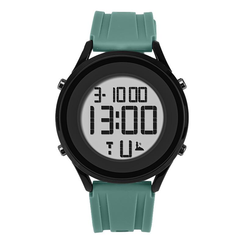 Outdoor Sport Digital Watch For Men Waterproof Large Screen Countdown Alarm Wrist Watch Silicone Band Student Electronic Clock