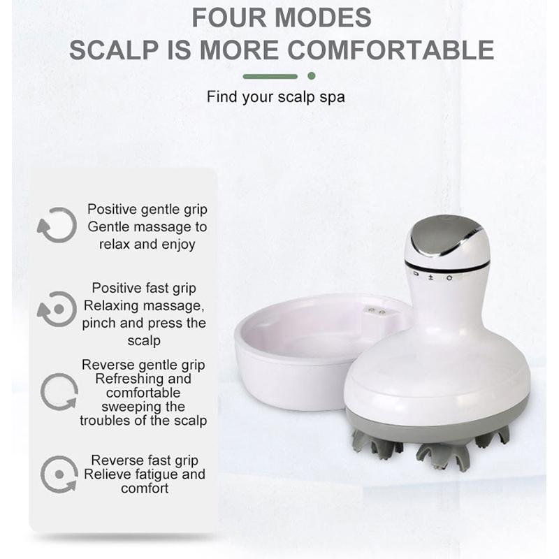 Cordless Electric Scalp Head Massager Stimulates Scalp Hair Growth, Relieves Muscle Back Shoulder Calf Pain