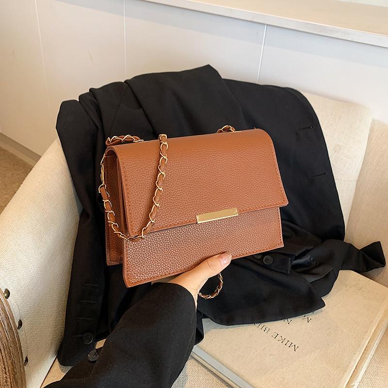 Trendy 2024 Fall Collection Stylish Minimalist Small Square Bag In Black Brown Khaki White