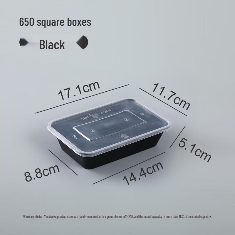 Disposable Microwavable Rectangular Takeaway Containers with Lids