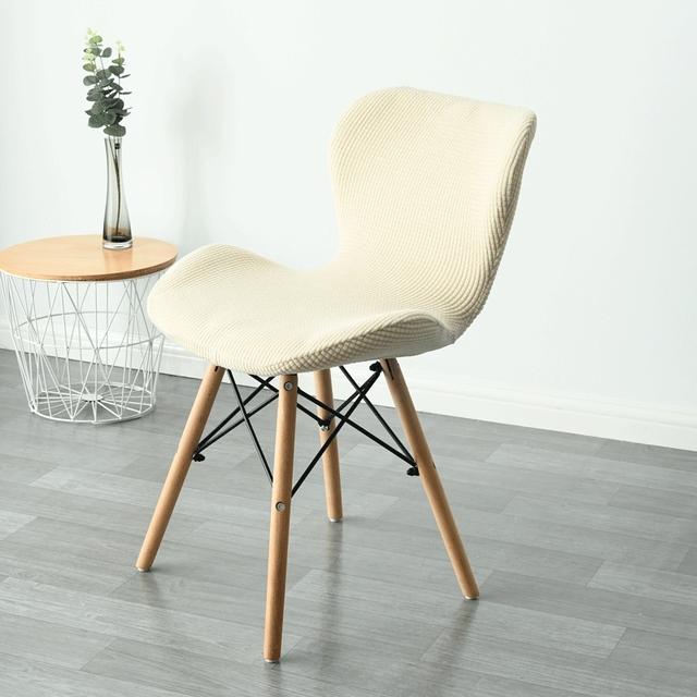 1 /2 /4 /6pcs Curved Butterfly Chair Cover Spandex Dining Stool Chair Slipcover Funda Silla Asiento Stretch Washable Seat Covers
