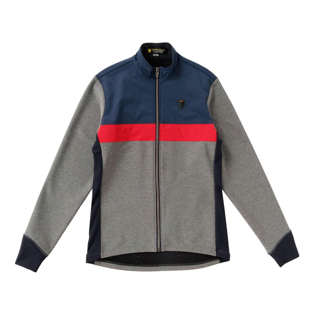 

Kapelmuur Cycling Jacket, Autumn/Winter, Windproof, 0°C to 10°C, Gray and Navy, Size XS