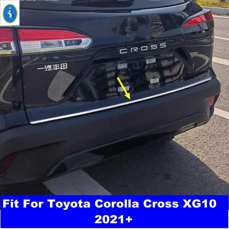 Для Toyota Corolla Cross XG10 - 2024 Декоративная накладка на дверь багажника, задняя дверь, отделка, аксессуары из нержавеющей стали, экстерьер