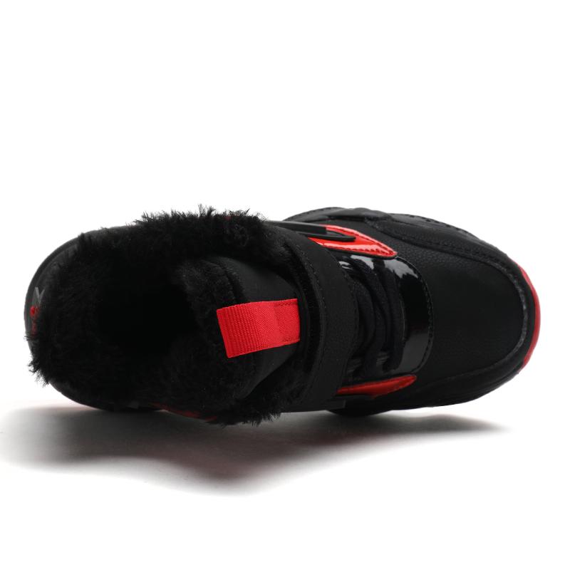 Осенне-зимние детские зимние кроссовки Детские высокие кроссовки с липучками — фото 7