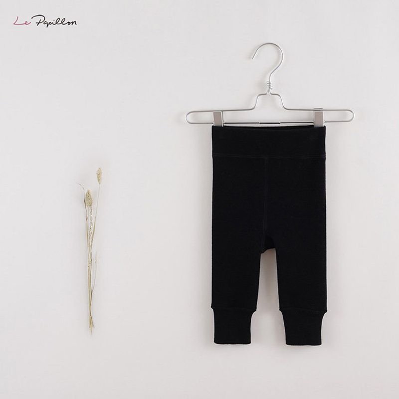 Mark Jenny Winter Clothing Thickened Keep Baby Warm Leggings Black [Ready Stock] 80