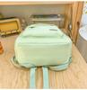 Schoolbag Female Students High School Students Solid Color Backpack