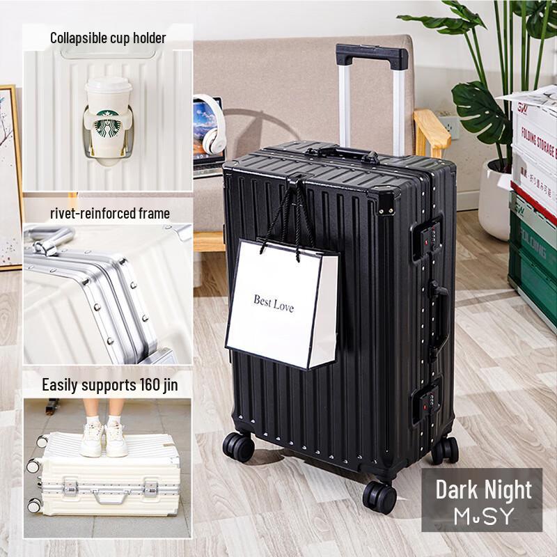 OEING Multi-functional Hardshell Travel Suitcase
