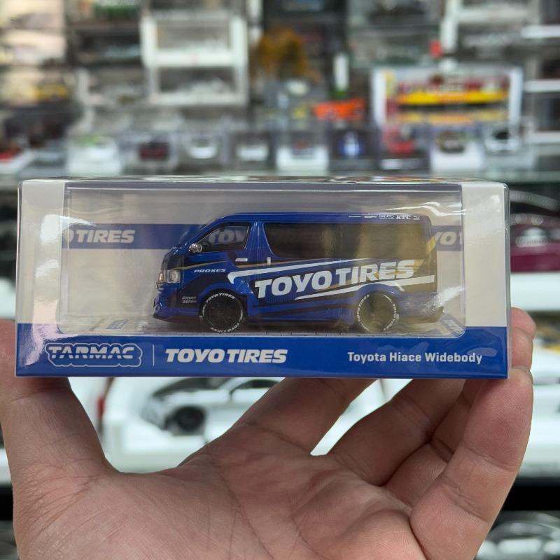 

Tarmac Works 1/64 Hiace ToyoTires Alloy Motor Vehicle Diecast Models Car Toys Gift синий