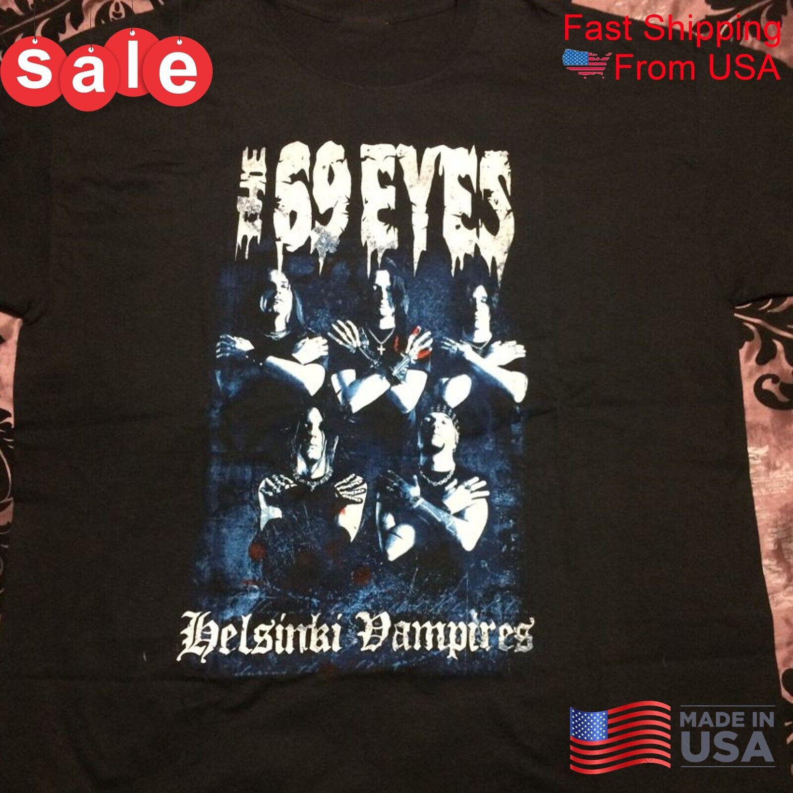 Helsinki Vampires The 69 Eyes Gift For Fans Shirt Cotton Unisex Tee WA336 Unisex T-Shirt S