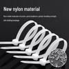Bingfu Self-Locking Nylon Cable Ties, 7.5x200mm, 100 Pack