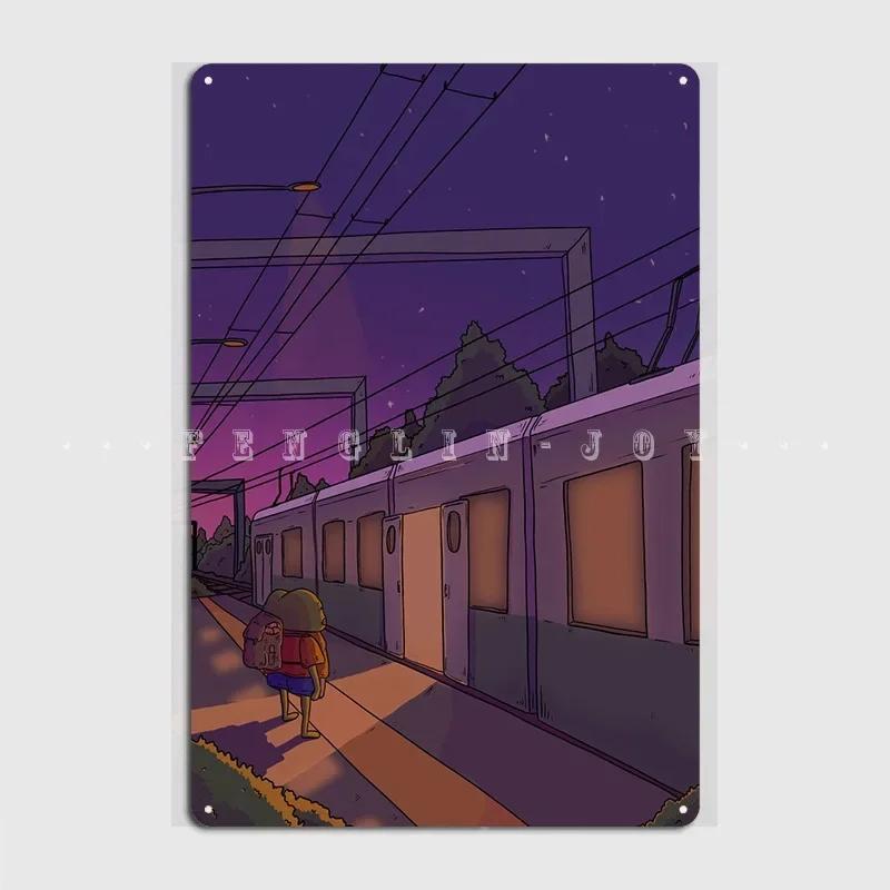 Next Stop Poster Metal Plaque Wall Mural Club Bar Create Wall Plaque Tin Sign Posters