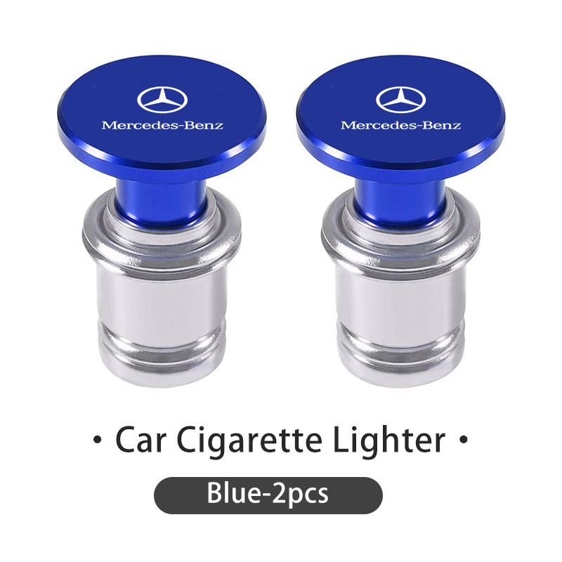 Car Cigarette Lighter Plug Dustproof Socket Aluminum Button Cap For Mercedes Benz W211 W124 W176 W177 C180 C200 C260 C300 GLC ABEFG1