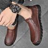 Popular Men's Shoes Autumn Men's Business Dress Small Leather Shoes Fashion British Block Casual Shoes