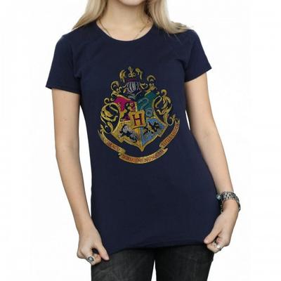 Womens/Ladies Hogwarts Crest Cotton T-Shirt