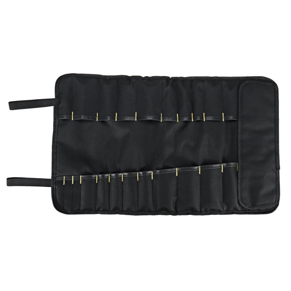 Portable 22 Pockets Carrying Kitchen Chef Knife Roll Bag Cutlery Storage Case