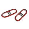 For Mercedes-Benz GLA H247 4WD 20-21 Stainless Steel Rear Bumper Dual Exhaust Pipe Trim Exhause Cover Car Accessories