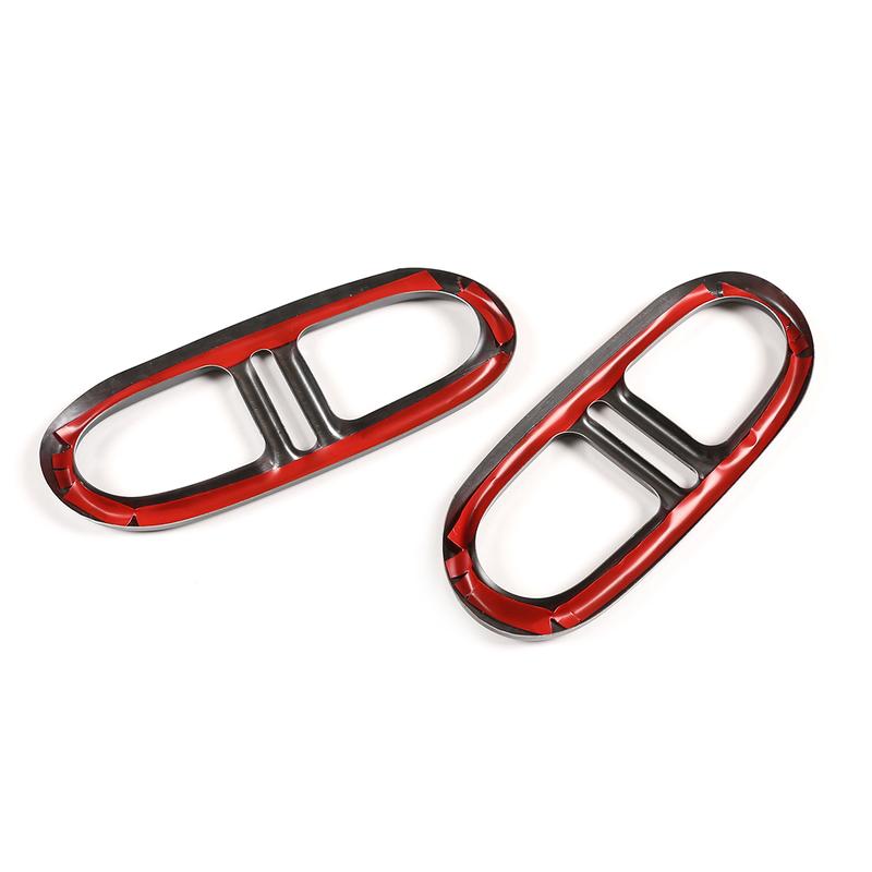 For Mercedes-Benz GLA H247 4WD 20-21 Stainless Steel Rear Bumper Dual Exhaust Pipe Trim Exhause Cover Car Accessories