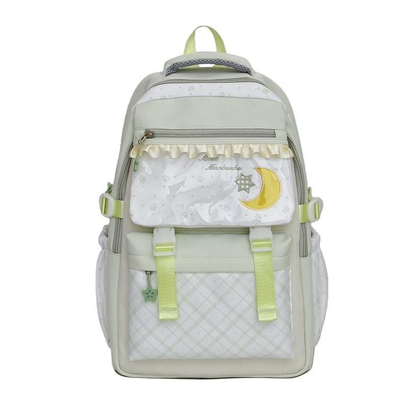 Schoolbag Japanese ins Vitality Girl Transparent Pain Bag Cream Atmosphere Elementary School Bag Lightweight Versatile Backpack