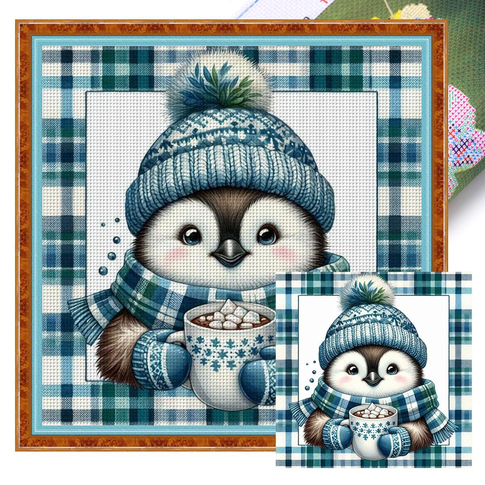 Full Embroidery Eco-cotton Thread 11CT Printed Cartoon Cross Stitch Kit Art
