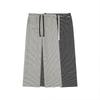 Women's High Waist Striped Terry Cloth Wide Leg Pants - Plus Size, Spring Slimming Draping, Style 63158