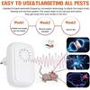 4-Pack Ultrasonic Mosquito Repellent Ultrasonic Electric Insect Reptile Repellent Ultrasonic Insect Insect