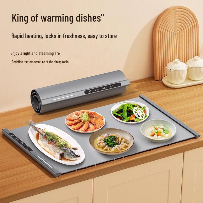 Portable Foldable Silicone Dish Mat - Heating Pad for Home Dining Table