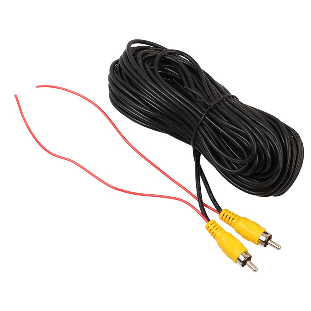 RCA Male To Male Camera View Rear Video Cable with Detection Wire Parking Camera Video Cable Auto Accessories