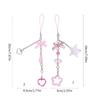 Bowknot Phone Chain Pink Phone Charm Bowknot Bag Accessory Bag Ornament Phone Pendant Acrylic Material for Phone Bag