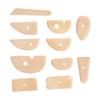 11pcs Pottery Trimming Tool Professional Wood Pottery Foot Shaper Tool for Carving Clay Molds Clay Ceramics